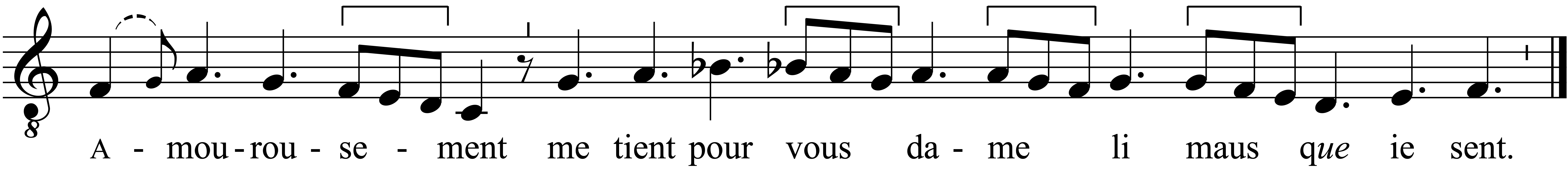 Refrain musical notation